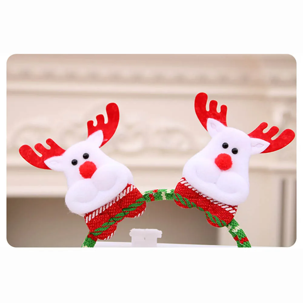 1PC Christmas Headband Santa Snowman Deer Bear Hair Band Clasp Headwear Head Hoop Party Hairband head hoop Gift | Дом и сад
