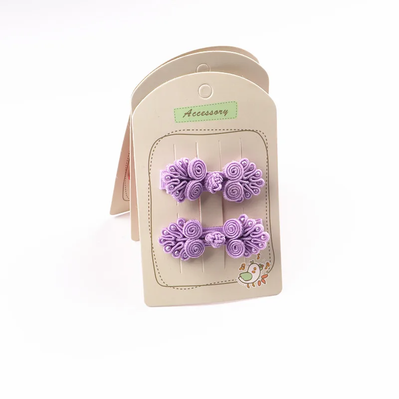 2 purple 2 шт./лот, заколки для волос с китайским узлом, красный ободок для волос, повязка на голову, Новогодняя Шпилька, ручная работа, ободок, аксессуары для волос, банты для волос - Цвет: 2 purple
