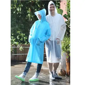Дождевик для взрослых унисекс, мужская и женская дождевая куртка, водонепроницаемое пончо с капюшоном, плащ из ЭВА многоразового использования, однотонная верхняя одежда, спортивная одежда