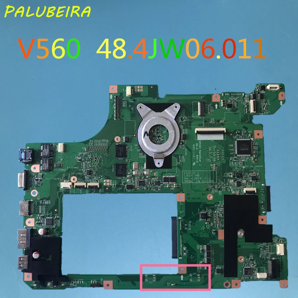 Материнская плата для ноутбука lenovo V560 hm55 jw06. 011 полностью