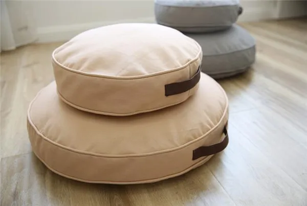 Floor Sitting Cushion Footstool Janpanese Round Seating Sofa Pouf Foot Leg Rest Step Stool Pillow for Kids Adults Size 40cm/60cm
