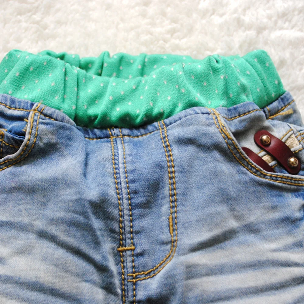 Джинсы унисекс для девочек и мальчиков мягкие джинсовые штаны весна-осень 4020 |