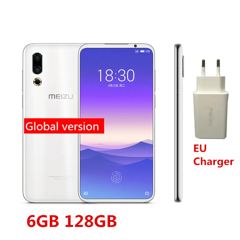 6GB 128GB White Дополнительная глобальная версия Meizu 16 s 16 s, 6 ГБ, 128 ГБ, 6,15 дюйма, Snapdragon 855, 48 МП, двойная камера AI, фронтальная, 20 МП, 3600 мАч, NFC Смартфон - Цвет: 6GB 128GB White