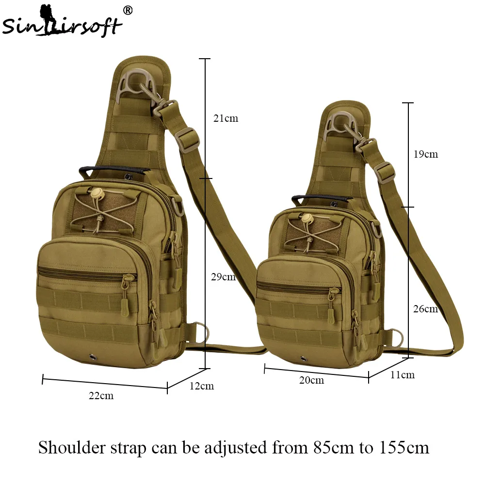 SINAIRSOFT Тактические сумка Молл Рыбная Ловля Туризм Охота Сумки Спортивная Сумка леди Грудь тела Ремень Одного Плеча Тактический Рюкзак Мужчин