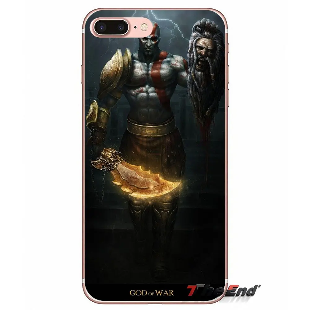 God of War Kratos III для Samsung Galaxy S2 S3 S4 S5 MINI S6 S7 edge S8 S9 Plus Note 2 3 4 5 8 Coque Fundas силиконовые