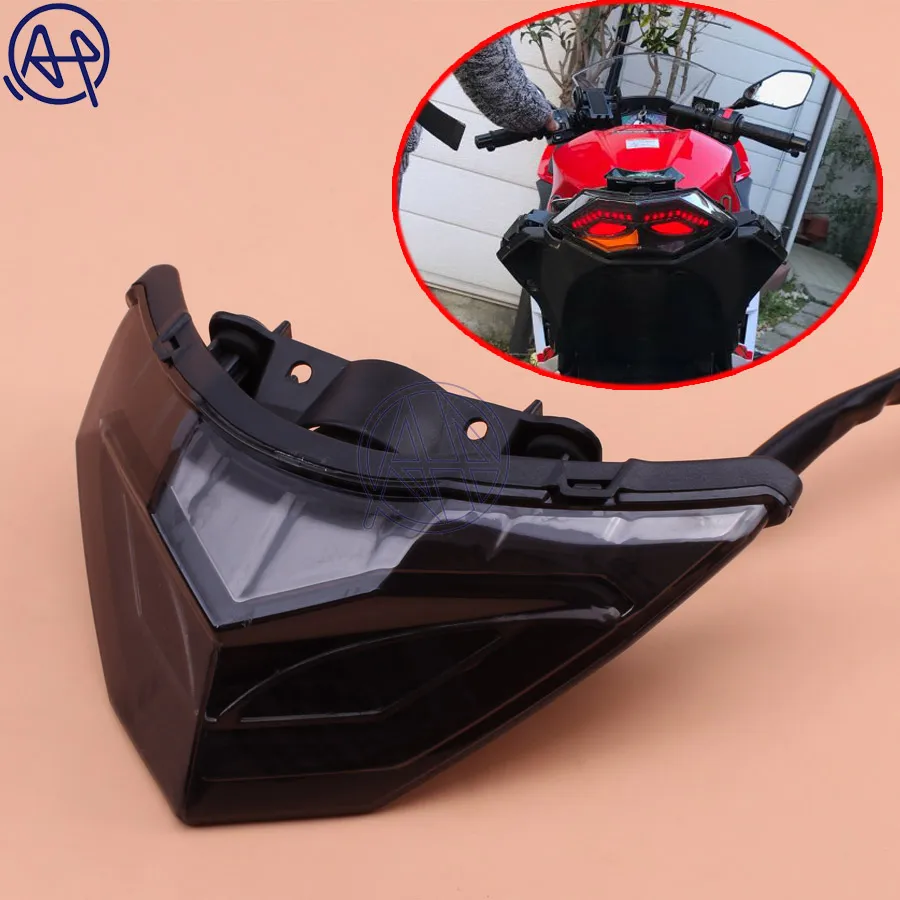 1 шт. светодиодный задний фонарь для мотоцикла дымовая линза s с поворотом