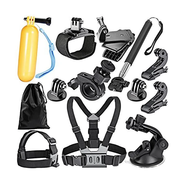 AAAE Top 16-In-1 Sport Accessory Kit for GoPro Hero4 Session Hero1 2 3 3+ 4 SJ4000 5000 6000 7000 in Swimming Outdoor Sports | Электроника
