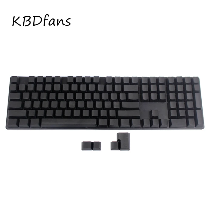 NPKC пустой Печатный 108 клавиш смешанный цвет OEM профиль толстые pbt колпачки для wried usb mechaniacal игровая клавиатура keycap - Цвет: black