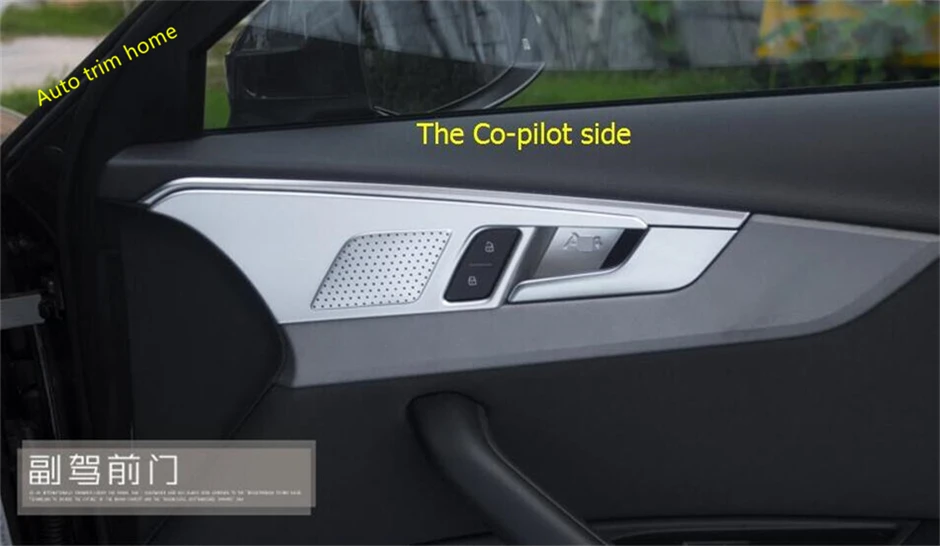 Внутренняя дверная ручка Lapetus крышка тарелки отделка подходит для Audi A4 B9 A5 Sedan 2016 -