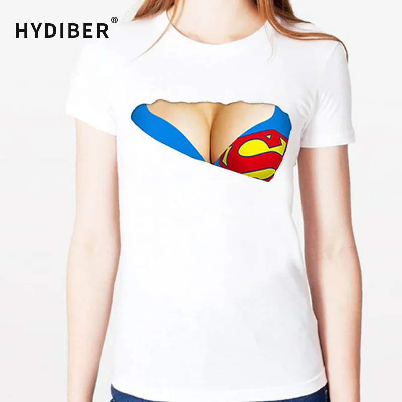 New Fashion Women 3D Funny Print Fake Naked Big Chest Bra T Shirt Tops Cotton Tees shirts Casual Plus Size XS XXL Z19|t-shirt clothes|t-shirts and