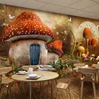 Пользовательские 3D фото обои для детской комнаты мультфильм мир гриб дом животное спальня гостиная фон Настенная Обои
