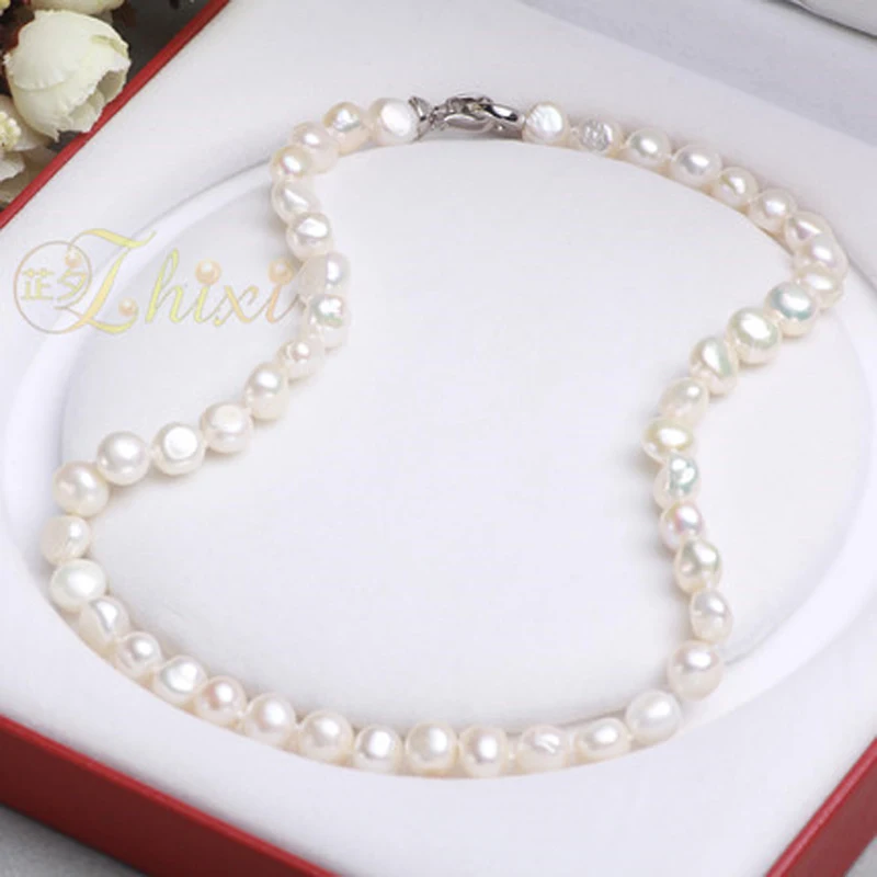 Женское Ожерелье с пресноводным жемчугом [ZHIXI] | Украшения и аксессуары