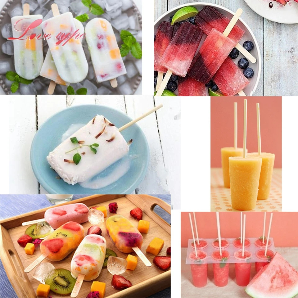 50 шт./лот DIY креативные поделки цветные палочки для леденцов деревянные детские