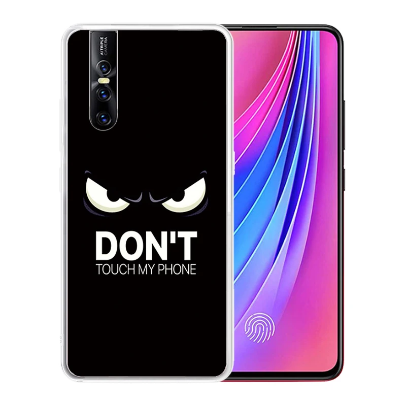 Soft Silicone Clear TPU Case for VIVO V17 Pro Nex 3 S1 Asia V15 V11 V9 V7 V5 Youth Durable Don't Touch My Phone Cover | Мобильные