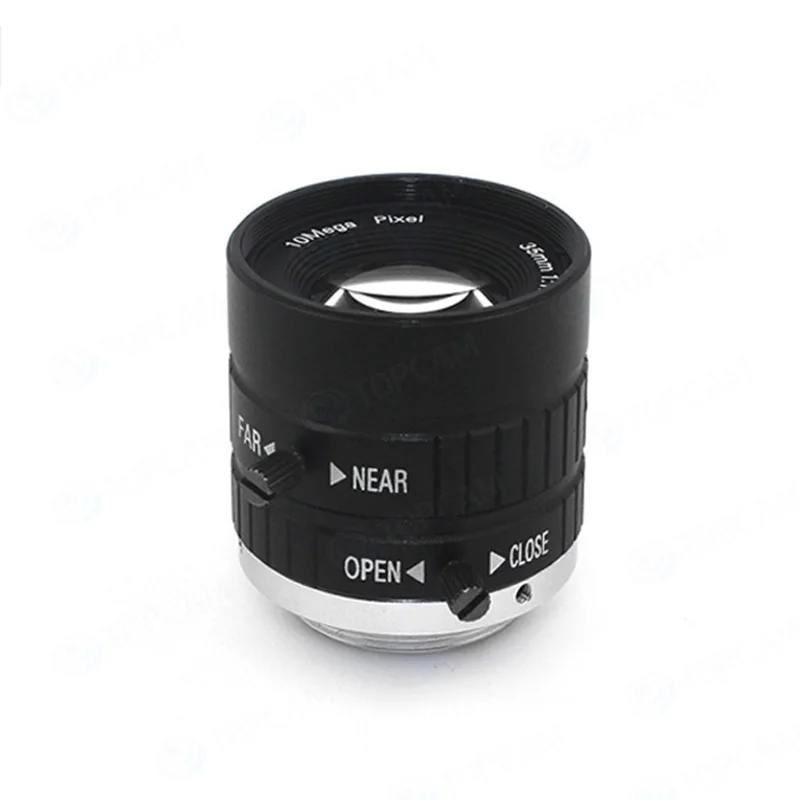 10MP 35mm 1:1.8 HD Fixed Manual IRIS Focus Zoom Lens C Mount for CCTV Camera Industrial Microscope | Безопасность и защита