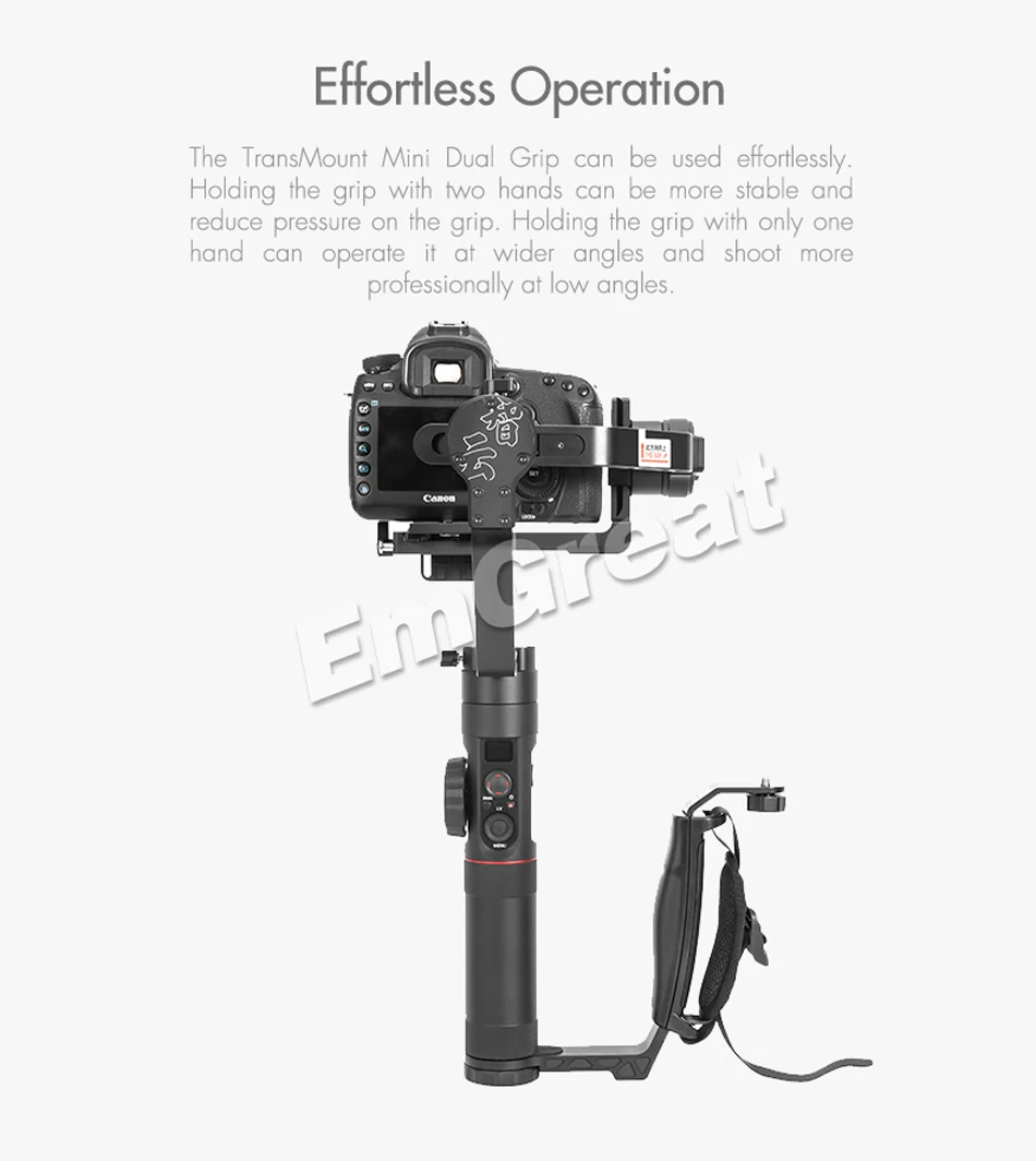 Zhiyun официальный кран 2 Gimbal аксессуары L кронштейн трансмаунт мини двойной захват для Светодиодный светильник/микрофон/монитор как двойная ручка