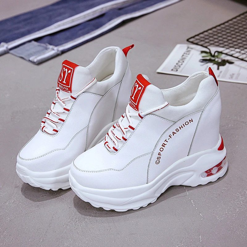 2019 г. модная весенняя женская повседневная обувь на платформе дышащая танкетке