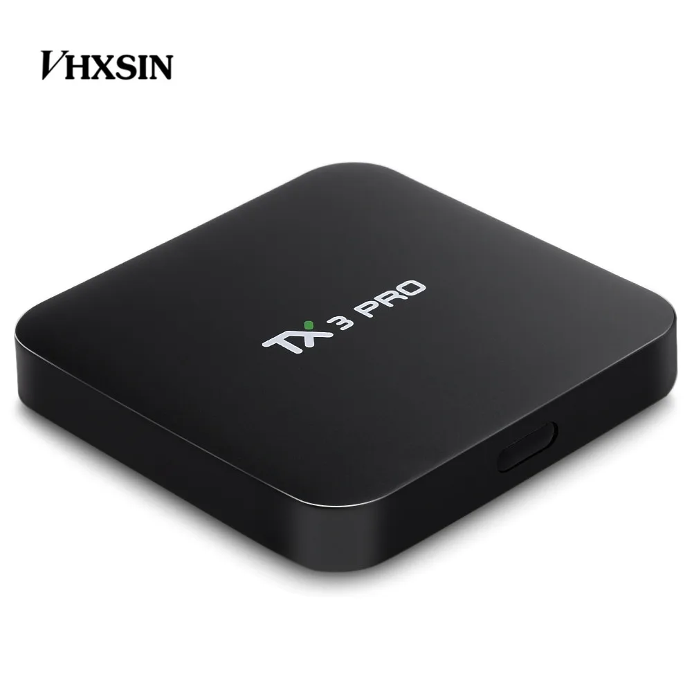 VHXSIN TX3 PRO 2 шт./лот Smart Android 7 1 TV Box Amlogic S905W четырехъядерный ГБ 8 ТВ-приставка |