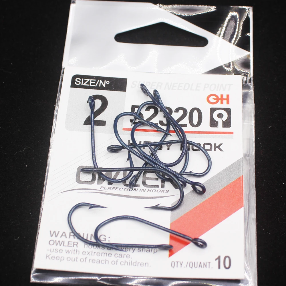 

10pcs/lot Blue Fishing Hooks Steel Sharp Barbed Hook O'shaughnessy Series Jig Hooks/Sea Ringed Hook Saltwater