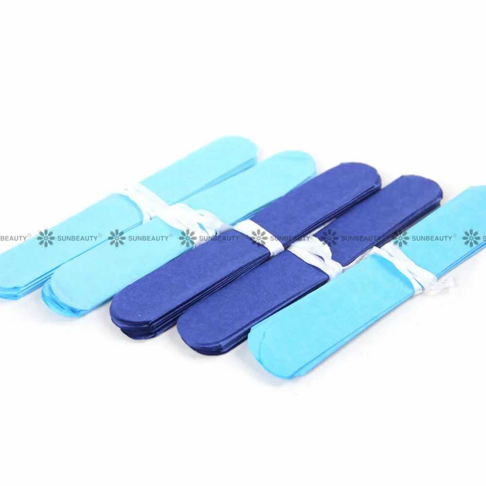 5 шт. синий оттенок (темно бирюзовый светло голубой) 15 см папиросная бумага с