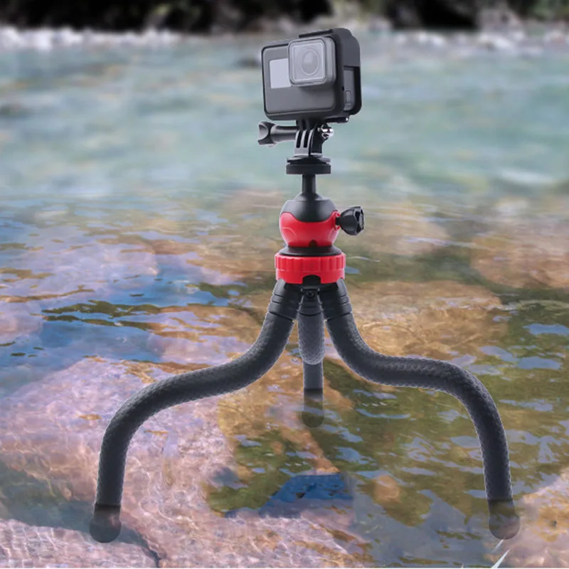 Дорожный Гибкий штатив Осьминог для телефона адаптер iPhone DSLR цифровой камеры Nikon