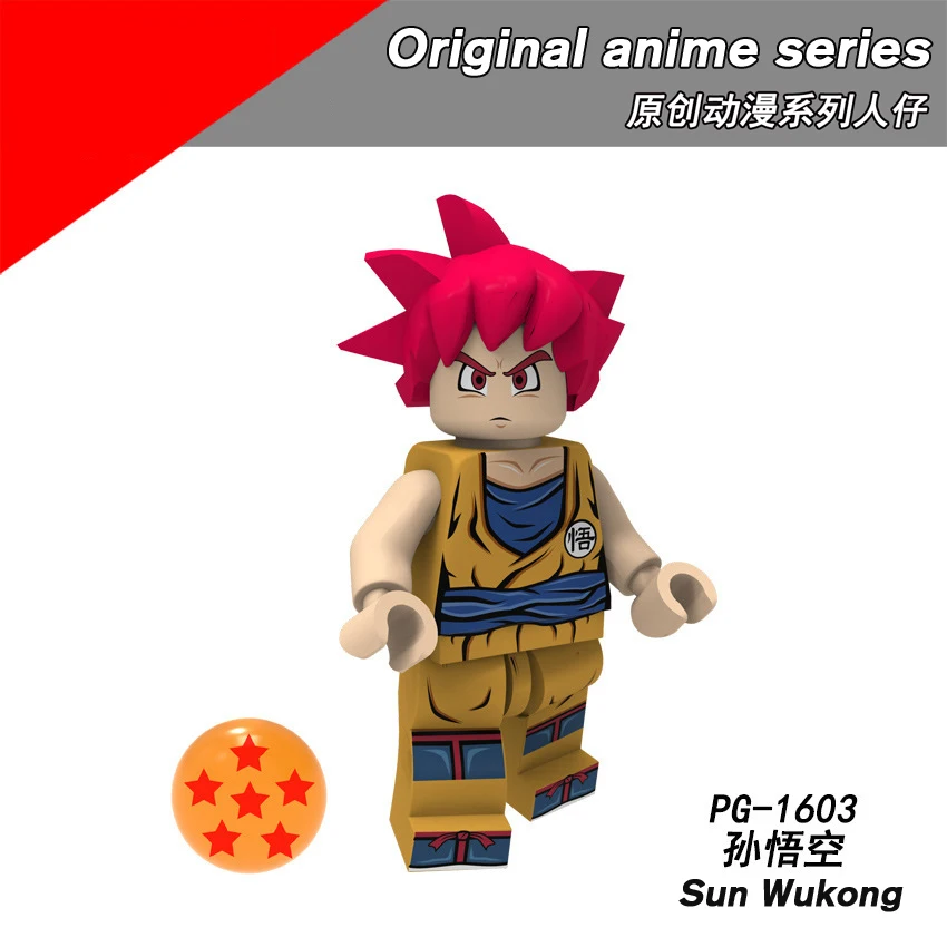Конструктор Legoing Dragon Balling оригинальный P8182 аниме серия Sun Wukong Vegeta сборка