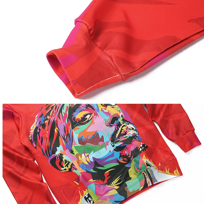 Мужские толстовки с капюшоном уличная одежда принтом Мужская цветная Толстовка