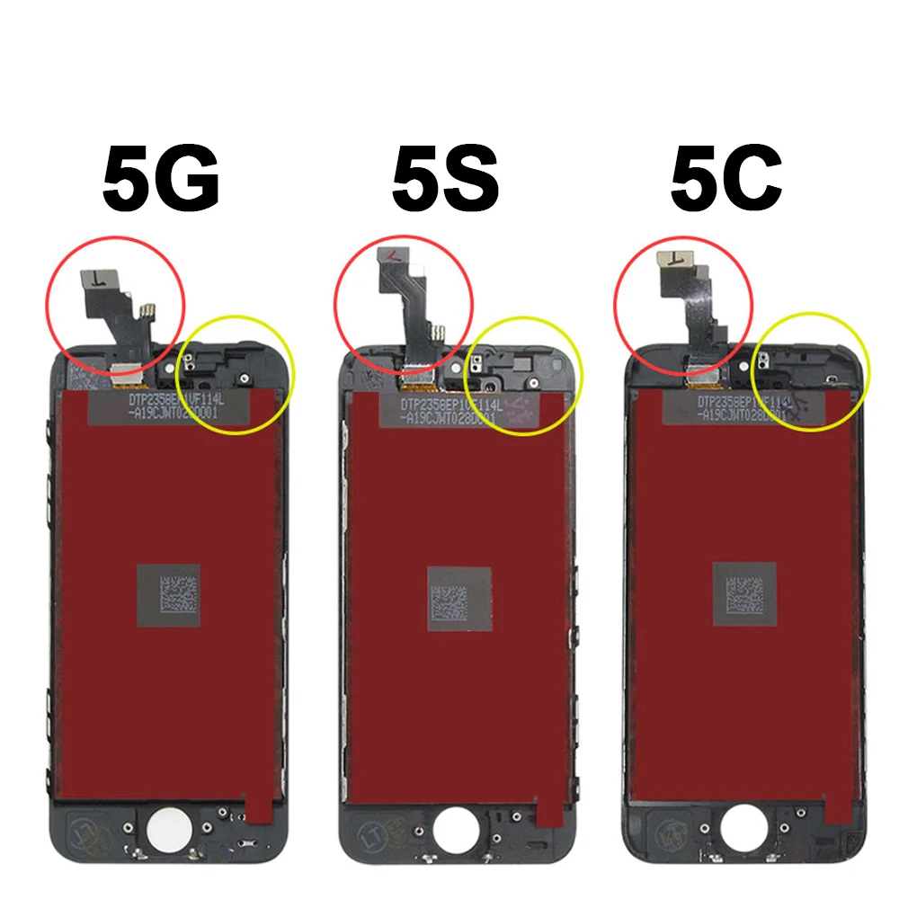 Качество AAA 4 &quotЖК-экран для iPhone 5 5S ЖК-дисплей сборки Замена с оригинальным