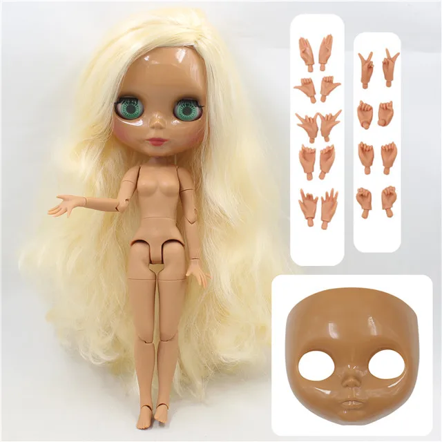 shiny face Ледяная фабрика blyth кукла 1/6 BJD Специальное предложение Специальная цена, лицевая сторона и руки AB как подарки - Цвет: shiny face