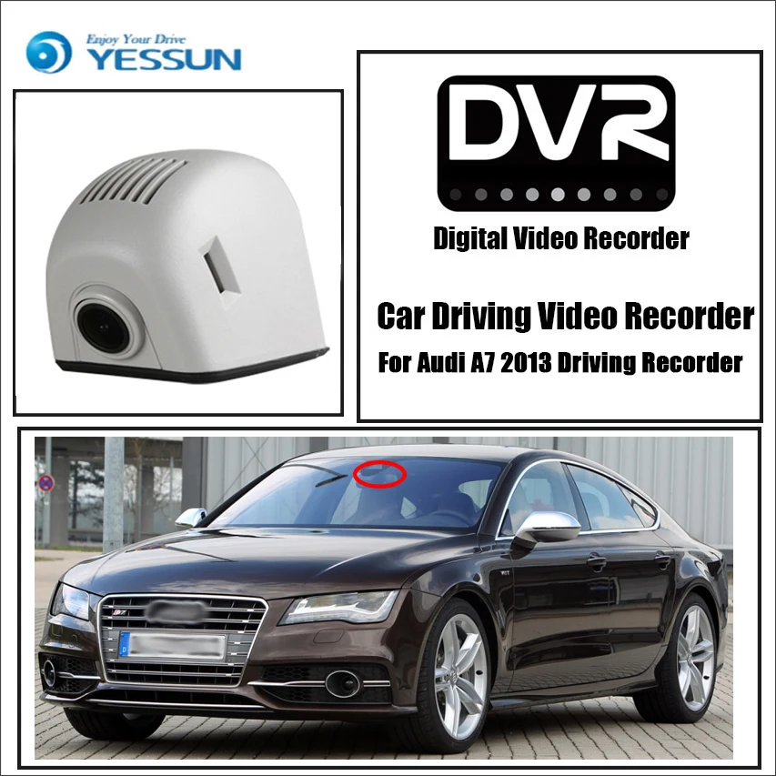 YESSUN для Audi A7 4G8 S7 RS7 2010 ~ 2017 Автомобильный видеорегистратор Wifi камера ночного