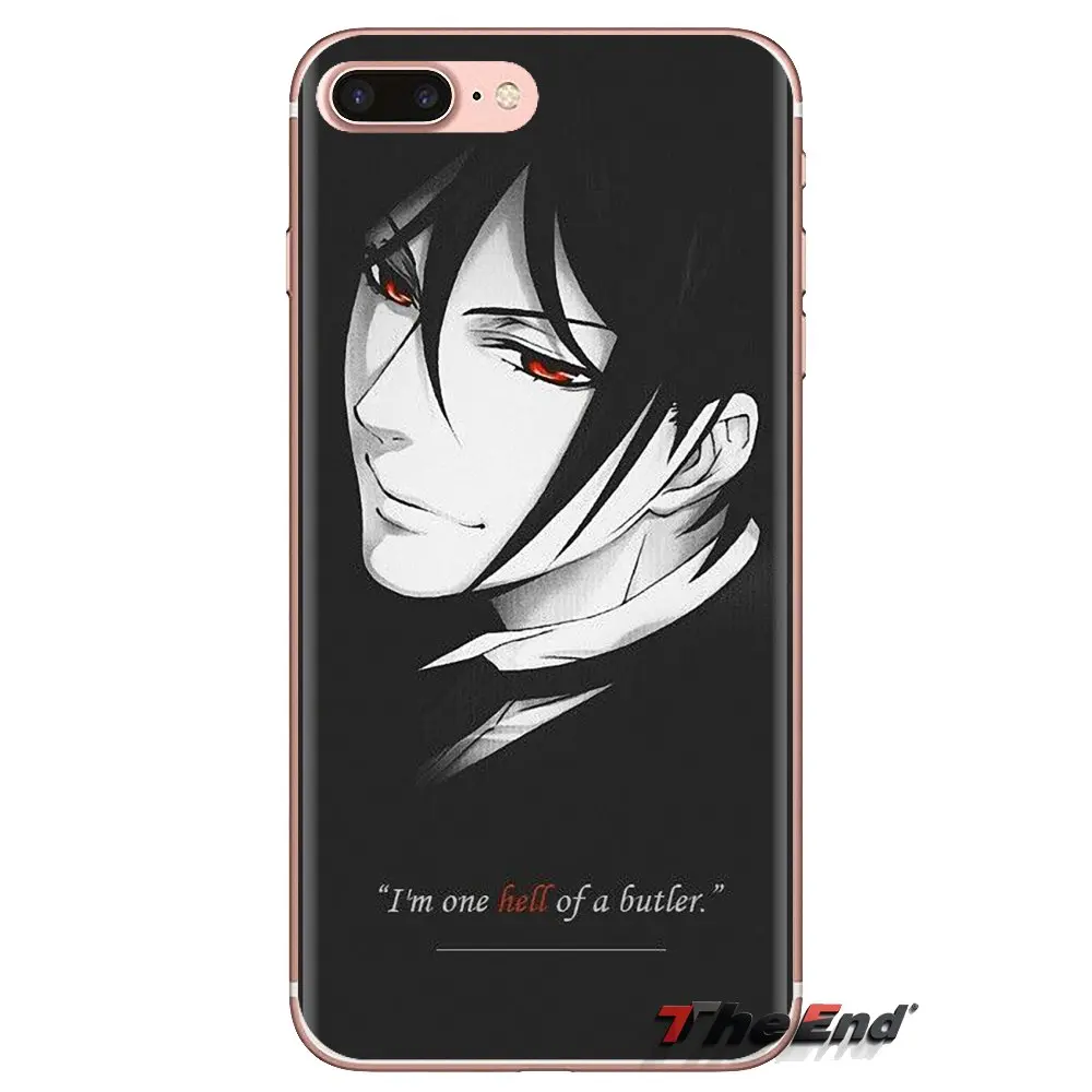 Черный Дворецкий Ciel Phantomh Sebastian для Sony Xperia Z Z1 Z2 Z3 Z5 compact M2 M4 M5 C4 E3 T3 XA Huawei Mate 7 8 Y3II чехол