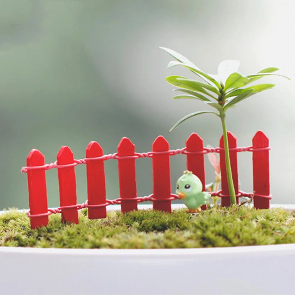 1 шт. миниатюрный маленький деревянный забор сделай сам Сказочный Сад Микро