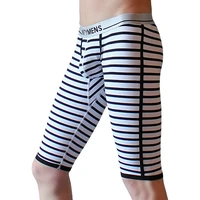 cotton fabric long johns men comfortable striped print mens thermal underwear long johns thermal underwear men only pants b04 11
