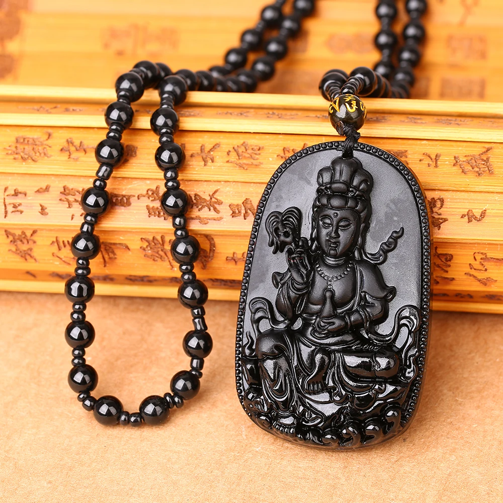 Подвеска круглой формы из натурального камня Jewnou Maitreya Будда вулканического