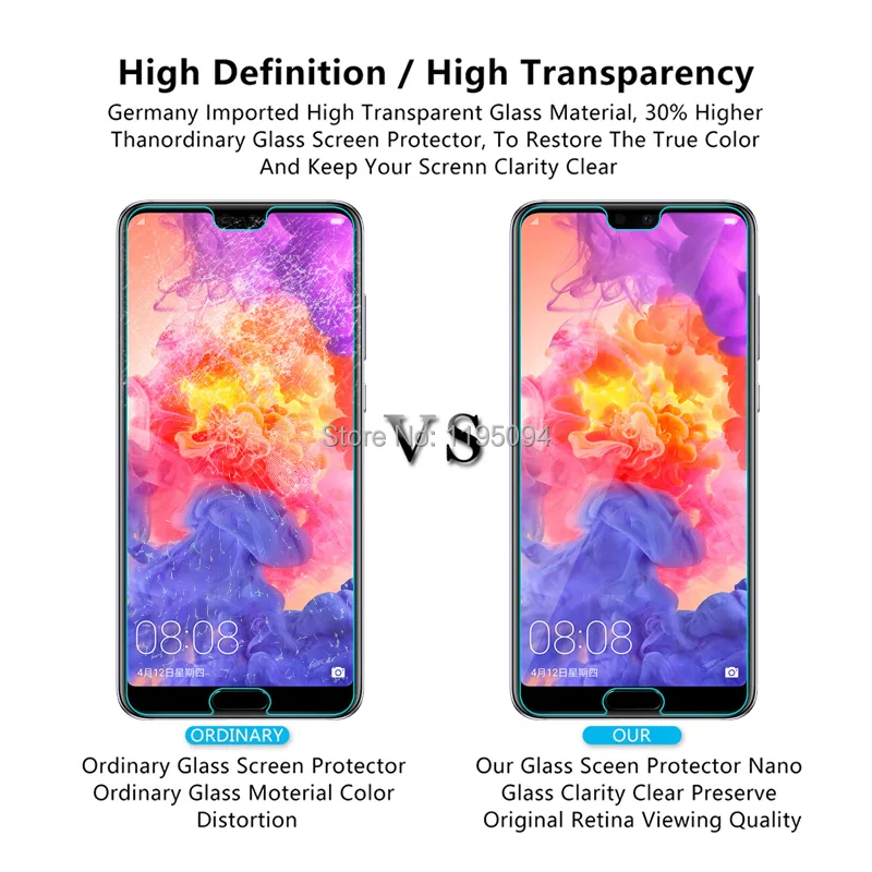 2 шт 2.5D 9 H ультратонкий протектор экрана из закаленного стекла для huawei P20 Pro