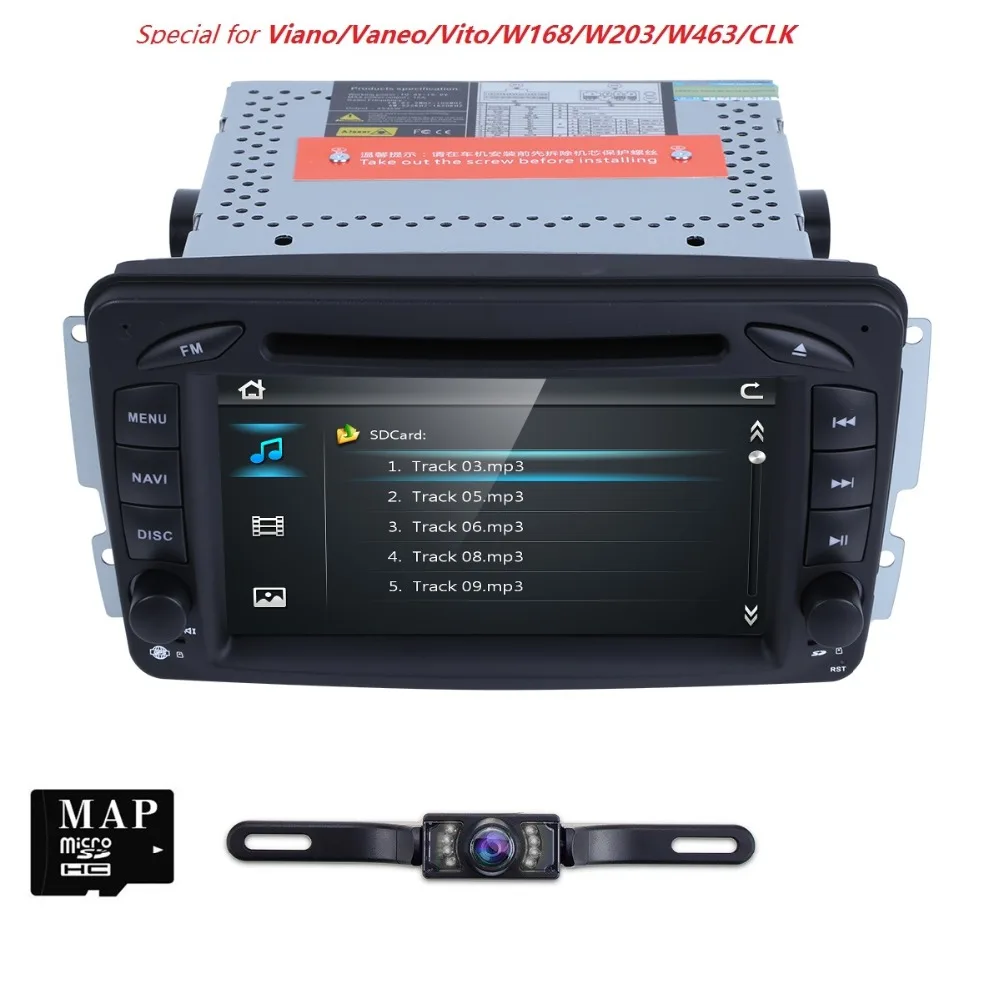 2 din автомобильный DVD gps для Mercedes/Benz Viano Vito W203 W209 C Класс W463 автомобильный dvd-плеер wifi 3g радио Miralink SWC+ 8G Карта