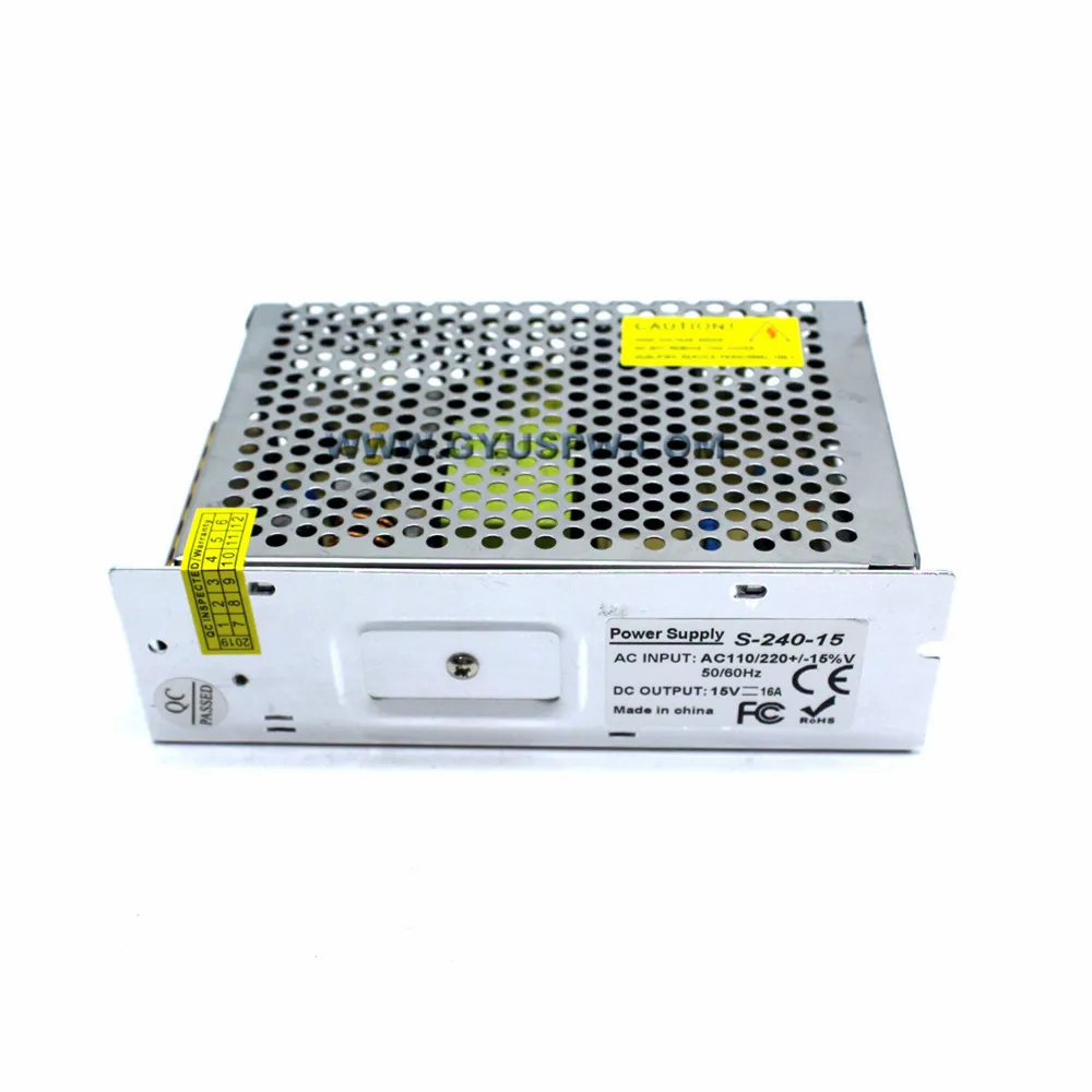 Универсальный импульсный источник питания DC15V 16A 240 Вт трансформатор 220 В 110