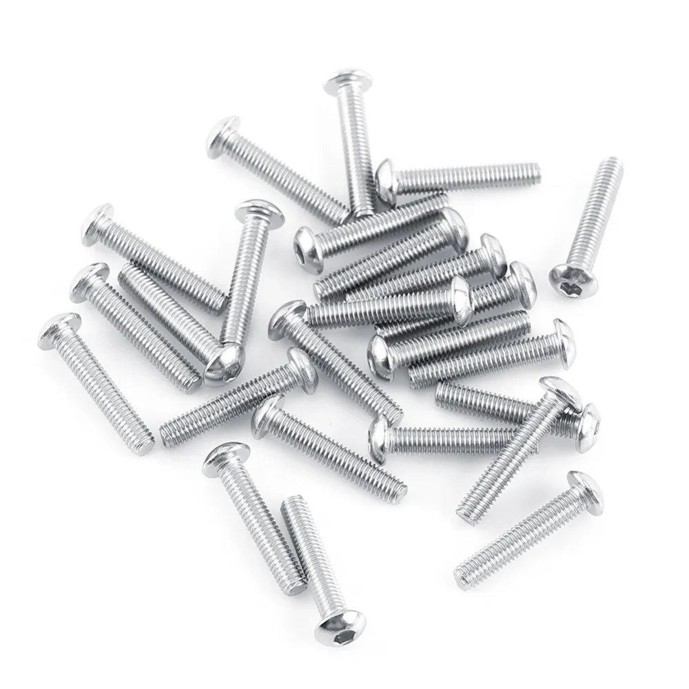 250 шт. M3 шурупов комплект гаек Нержавеющая сталь болт с шестигранной головкой