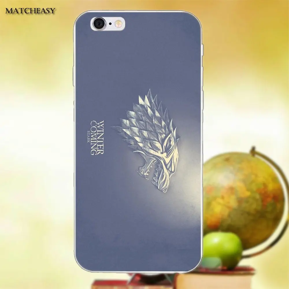 Игра трона зима подходит для Apple iPhone X XS Max XR 4 4S 5 5C SE 6 6S 7 8 Plus TPU