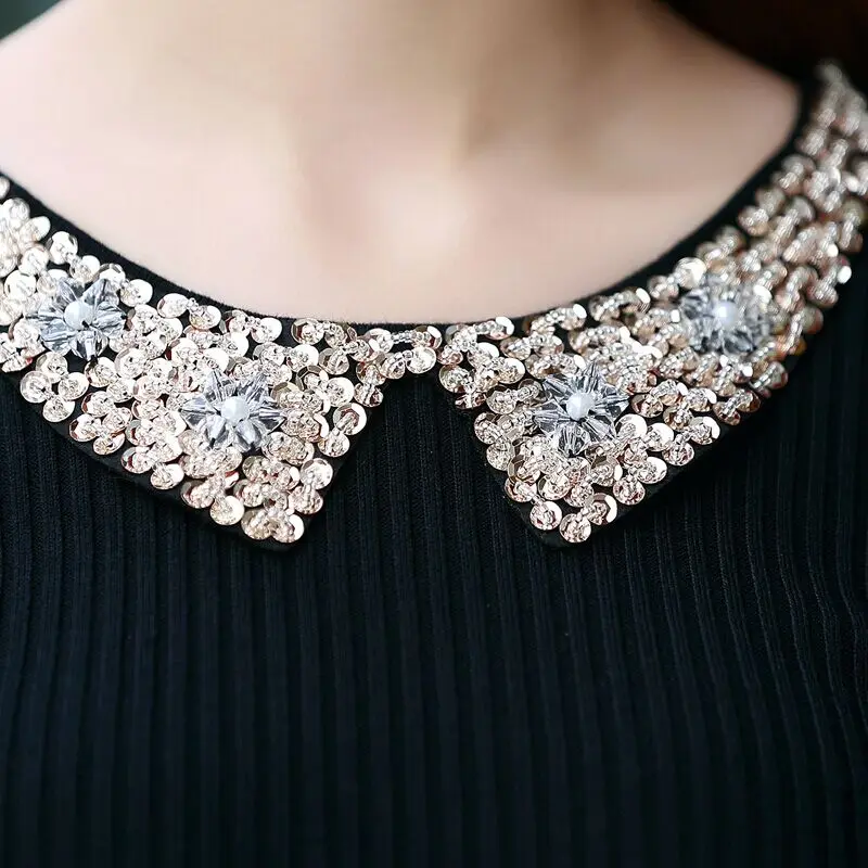 Новинка женское трикотажное платье свитер с имитацией двух предметов|sweater dress|long