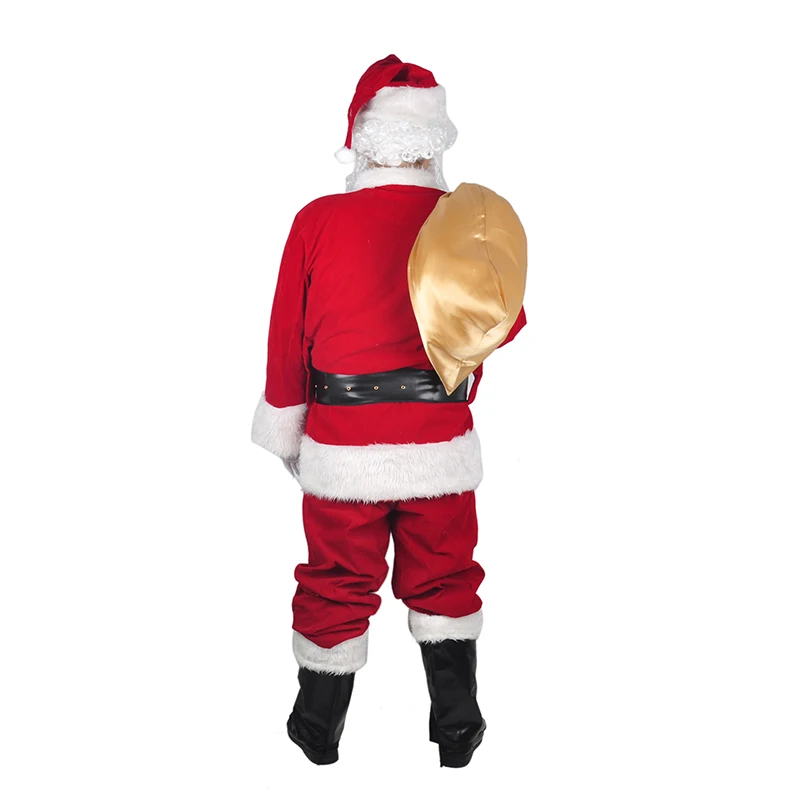 Рождество Санта Клаус украшения дома толстая одежда для костюмированной