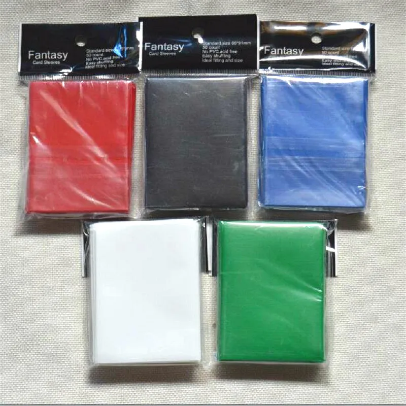 

100pcs/lot 66x91mm color Matt Board Games Cards Sleeves protector for magical game collection TCG collection card shield holder