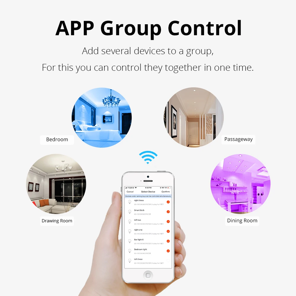 Intellithings 12V MR16 WI FI светильник лампочка RGBCW голосовой таймер диммер Управление