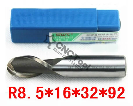 

Free shipping 2PCS R8.5 high speed steel ball end milling cutter, straight shank white steel cutter, R alloy milling cutter
