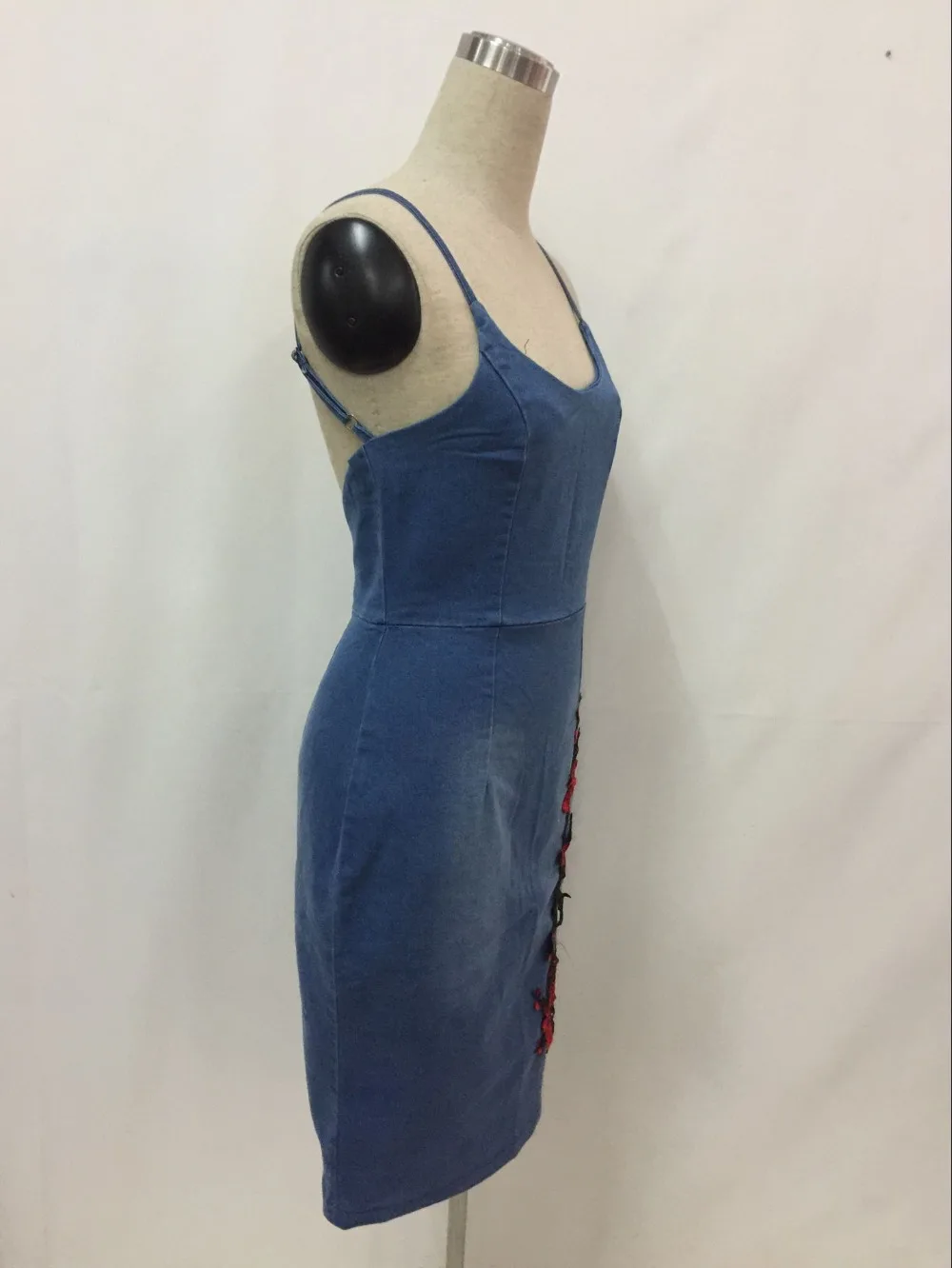 Jocelyn Катрина бренд 2017 Femme Летние Элегантные пикантные джинсы платье Для женщин