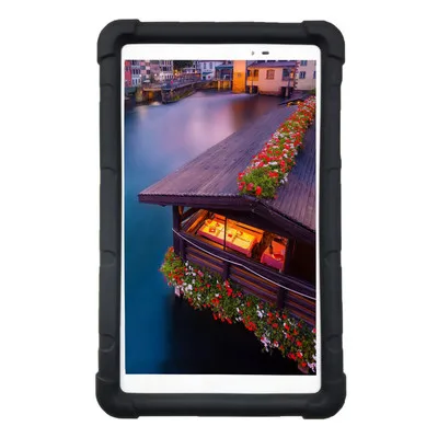 Black Мягкий силиконовый чехол MingShore для huawei Mediapad T1 8,0 S8-701U/W противоударный чехол для huawei T1 8,0 Pro T1-821L/U/W чехол для планшета - Цвет: Black