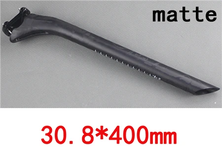 matte 30 8x400 Без логотипа карбоновый Подседельный штырь 27,2 31,6 MTB велосипедный Подседельный штырь труба полностью из углеродного волокна конический Подседельный штырь карбоновый MTB 3 K/Мраморный матовый подседельный штырь - Цвет: matte 30 8x400