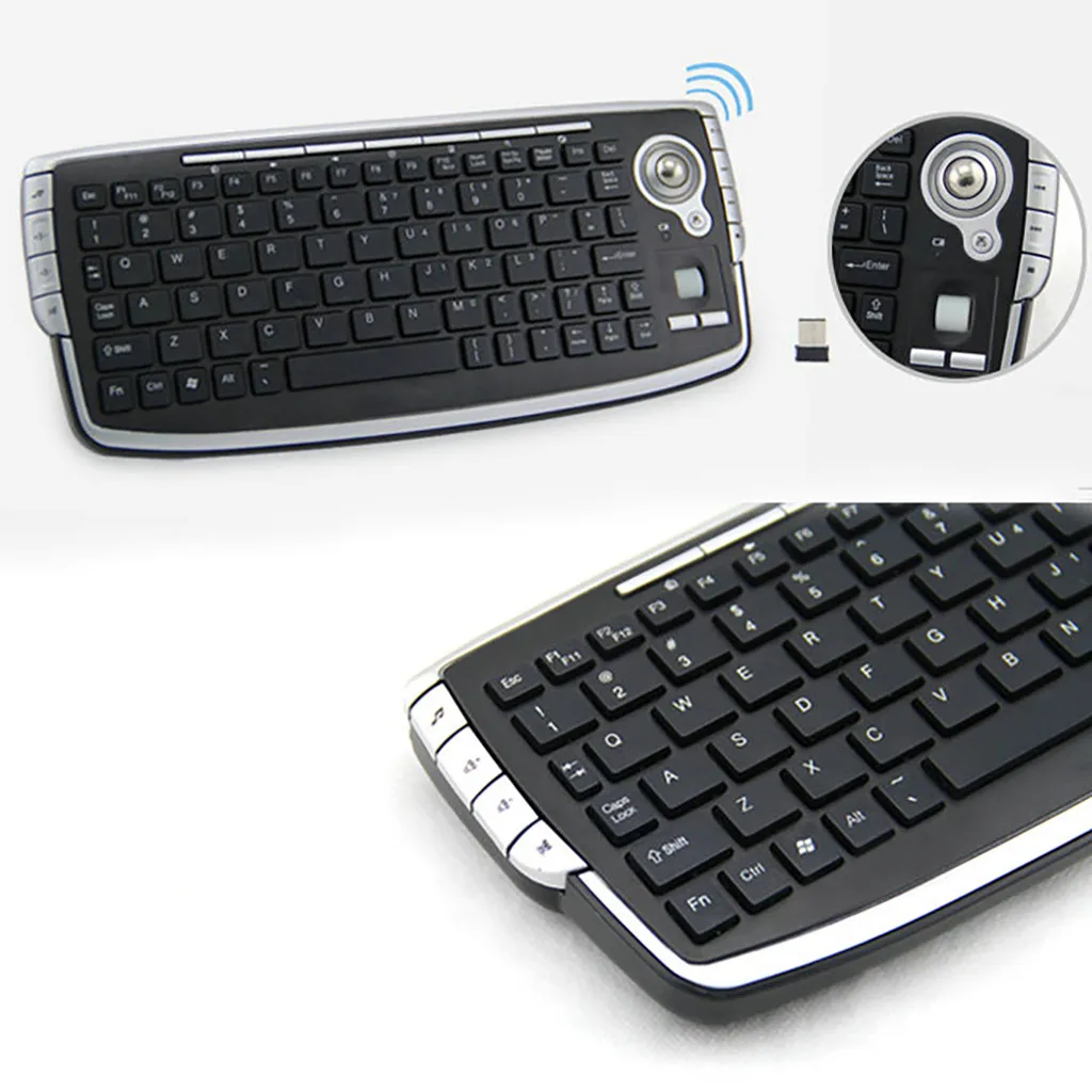 Беспроводная мини-клавиатура 2 4G Air Mouse мультимедийный трекбол USB для ПК |