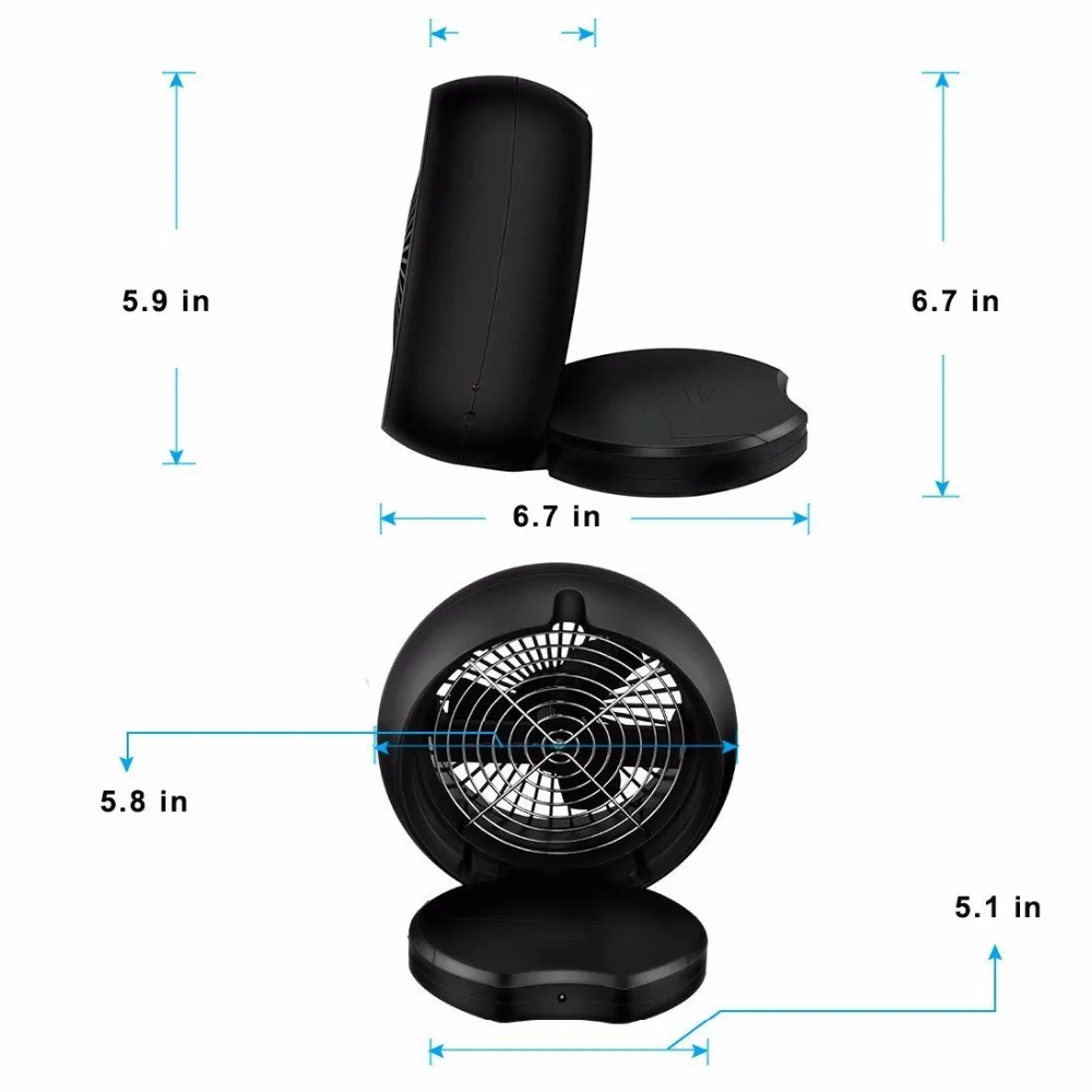 Новый 6 дюймовый Настольный портативный вентилятор стильный регулируемый