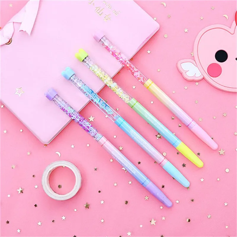 1 шт. Фея ручки Шариковая ручка с украшением в виде кристаллов сыпучего песка